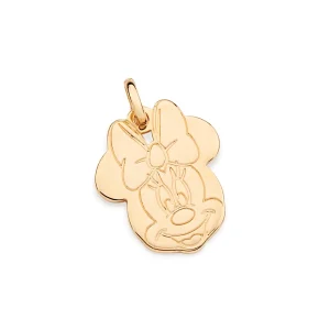 Pingente rosto da minnie banhado a ouro 18k