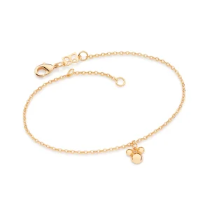 Pulseira com Mickey banhada a ouro 18k