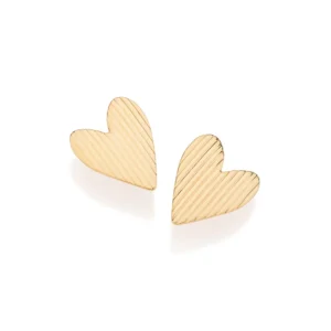 Brinco Coração Banhado a Ouro 18K - Tam. Único (Ref. 527354)