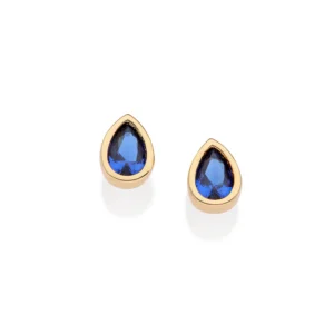 Brinco Gota Solitário Banhado a Ouro 18K com Zircônias - Tam. Único (Ref. 527355)