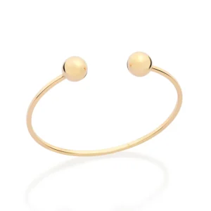 Bracelete Banhado a Ouro 18K com Esferas - Tam. 60 (Ref. 552168)