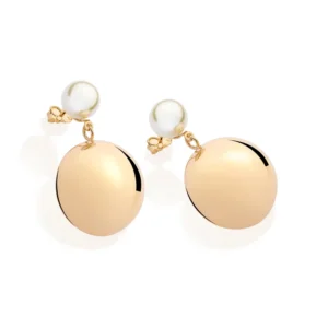 Maxi Brinco Banhado a Ouro 18K com Pérolas Sintéticas - Tam. Único (Ref. 527359)