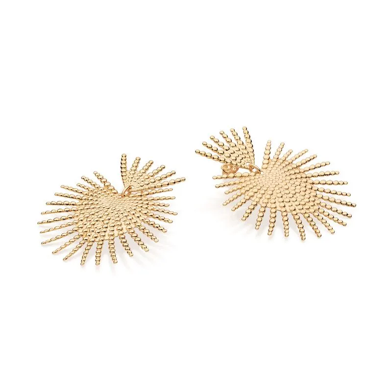 Maxi brinco sagrado coração banhado a ouro 18k - Tam. único, (código 527373) - Image 2
