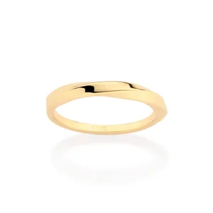 ALIANÇA TWIST BANHADO A OURO 18K (513561)