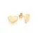BRINCO CORAÇÃO MARTELADO BANHADO A OURO 18K - TAM.ÚNICO (527253) - Image 2
