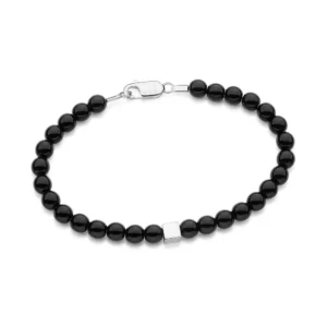 Pulseira Shambala com pedras sintéticas de prata maciça 925 850092