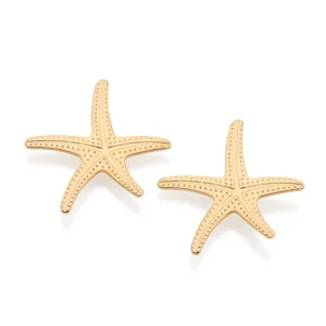 Brinco Estrela do Mar Banhado a Ouro 18K 527609